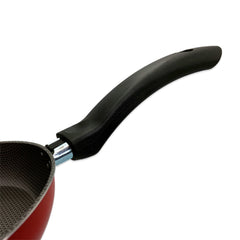 Wok Antiaderente 24cm Vermelha