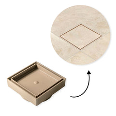 Ralo 10x10 Oculto Seca Piso/porcelanato Inteligente Bege