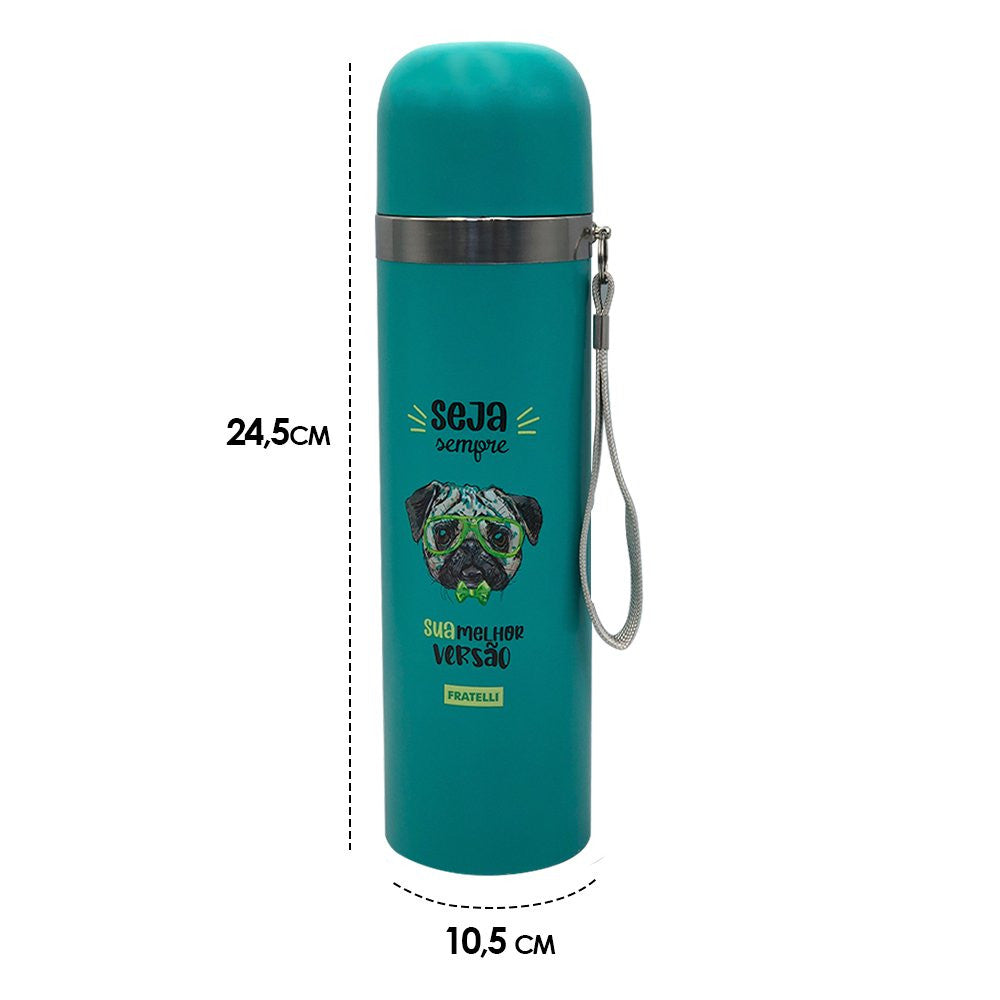 Garrafa Inox Color 480ml - Verde