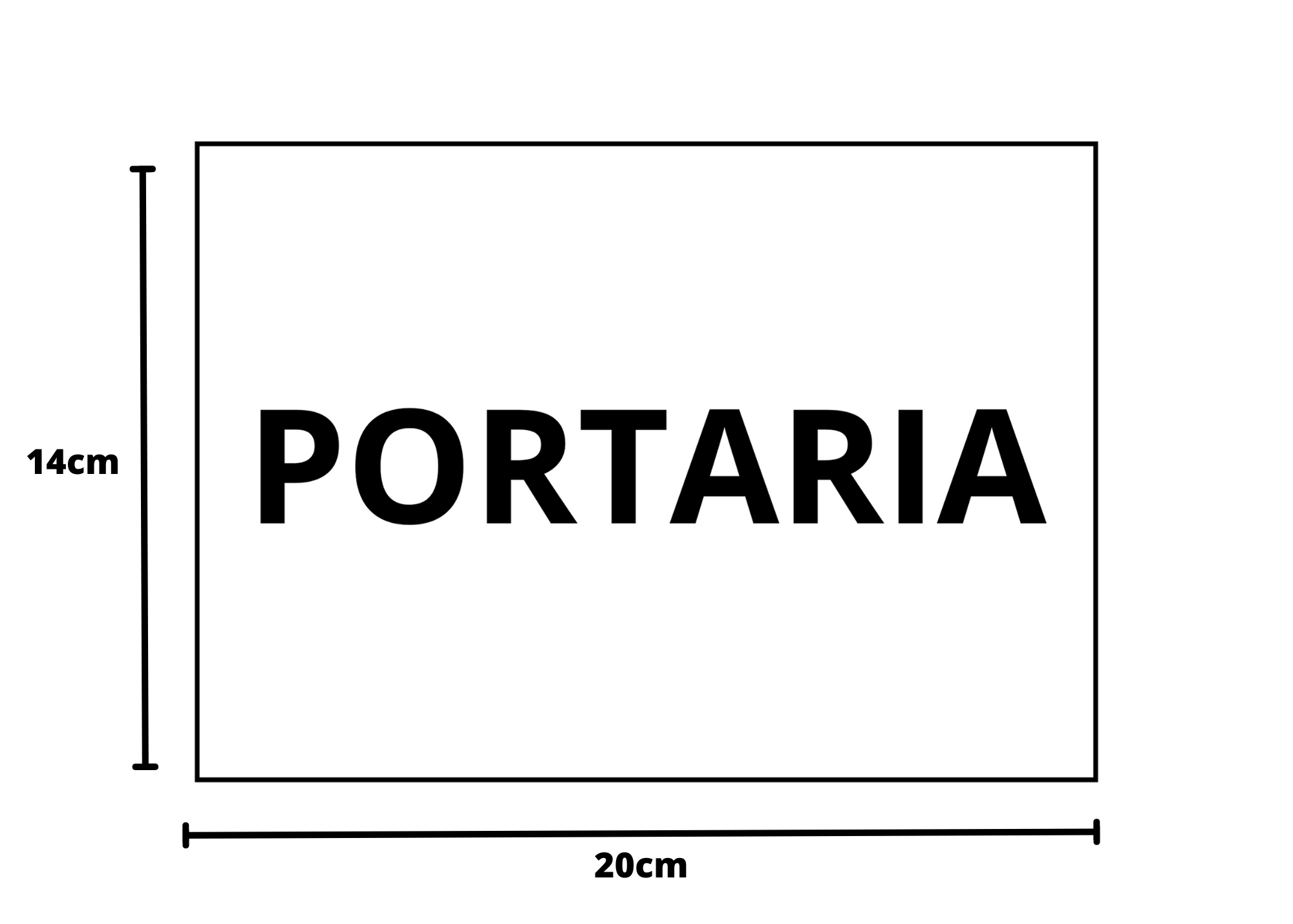 Placa Sinalização 1/2 Oficio Portaria Mdf Branco