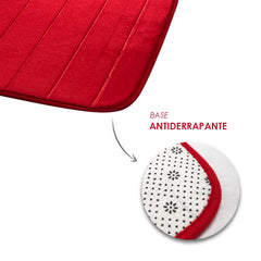 Tapete Soft Antiderrapante para Banheiro 40x60cm - Vermelho