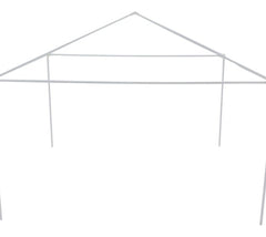 Gazebo Compacto 2.4m x 2.4m - Branco