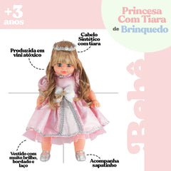 Boneca Addara Princesa com Tiara Que Fala