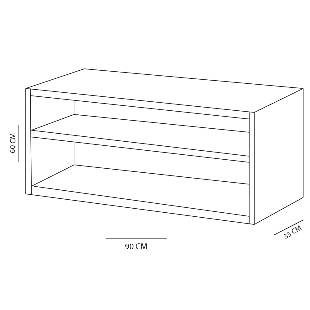 Rack Natural 32" MDF - Personalizável