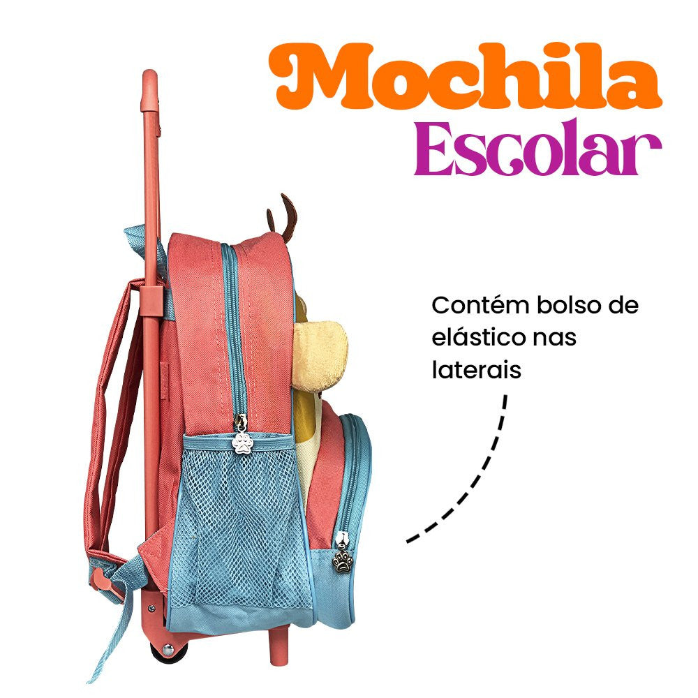 Aventura na Savana - Mochila de Rodinha Infantil - Girafa