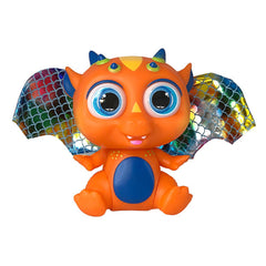 Bebê Dragão Flying Baby Com Asas - Laranja