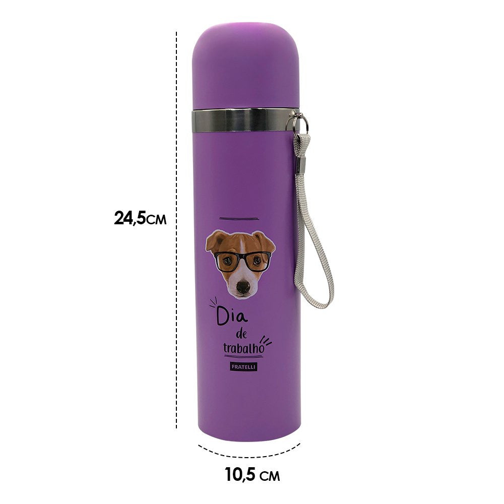 Garrafa Color Inox 480ml - Roxo