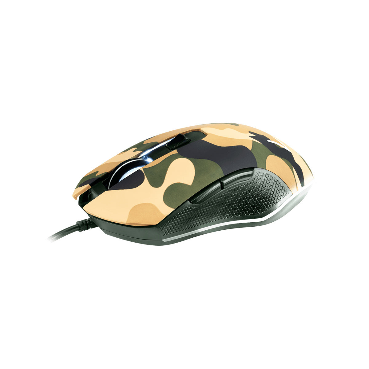 Combo Gamer Kyler Warrior - Teclado e Mouse, LED Branco, Camuflado - TC249