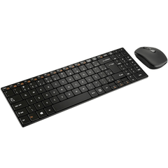 Teclado e Mouse Sem Fio Multimídia Slim Preto Multilaser - TC202